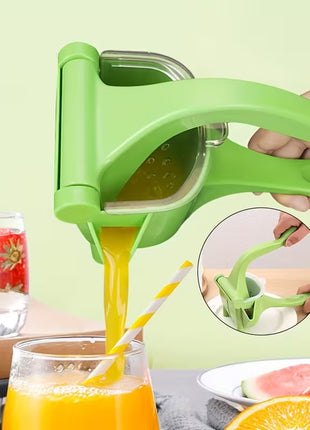 Compact Manual Fruit Juicer Press for Home Kitchen - Orange Lemon Berry Squeezer