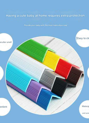 Premium Flexible PVC Child Safety Corner Bumper Strip for Tables, Stairs