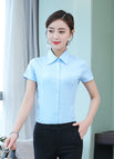Blue, with short sleeve