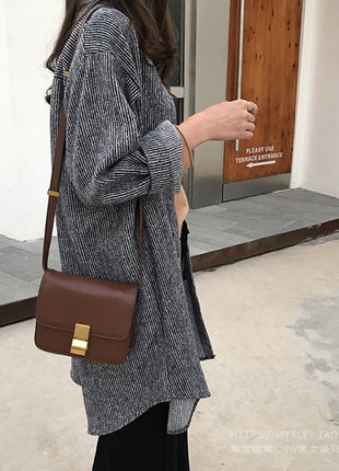 Fashionable Women's Loose Fit Corduroy Mid-Length Shirt Jacket for Casual Wear