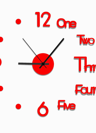 Modern DIY Acrylic Wall Sticker Clock: Silent Movement, Easy Install for Home Decor