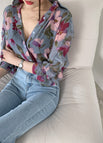 Purple floral / S