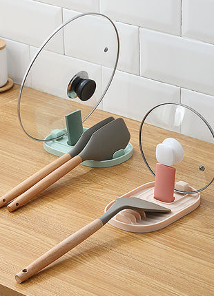 Multi-Functional Pot Lid Spoon Spatula Chopstick Holder Countertop Kitchen Organizer
