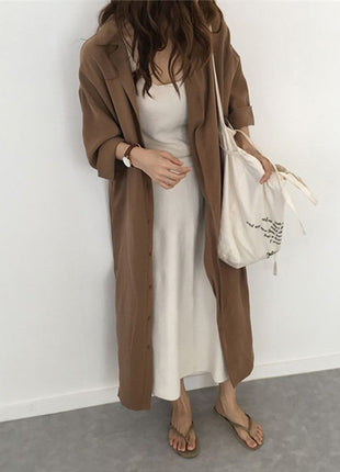 Elegant Retro French Style Maxi Dress for Autumn, Plus Size Available
