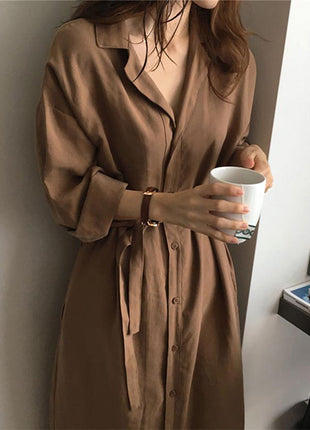Elegant Retro French Style Maxi Dress for Autumn, Plus Size Available
