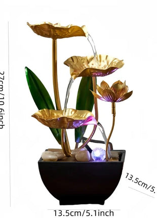 Small Indoor Fountain Automatic Humidifier Desktop Decor for Living Room and Bedroom Relaxation Craft water fountains for office USB water pump