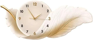 Creative living room wall clock, modern and luxurious,  Super Silent Quartz Movement, No Ticking, Artificial Wood Construction, Perfect for Living Room, Bedroom, Kitchen, Coffee Bar Decor - Unique Home Gift and Festival Decoration