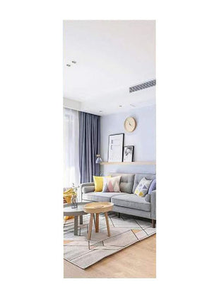 1pc Frameless Self-Adhesive Soft Classic Acrylic Full-Length Vertical Rectangular Mirror -  Large Wall Mirror for Bathroom, Bedroom, Wardrobe, Gym - Easy Peel & Stick Installation, Space-Saving Modern Home Decor
