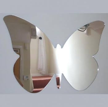 Irregular Makeup Mirror - Modern Decorative Vanity Mirror with Curved Surface, No Frame Needed, Lightweight & Portable for Home, Salon, Photo Shoots - Compatible with Wooden Tables - Durable Plastic Construction, Home Decoration