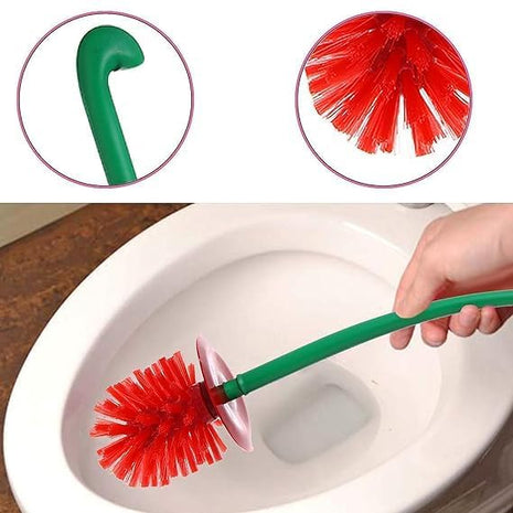 2025 New High-End Household Toilet Brush with No Dead Ends, Creative Cherry Toilet Cleaning Artifact Set Toilet Brush