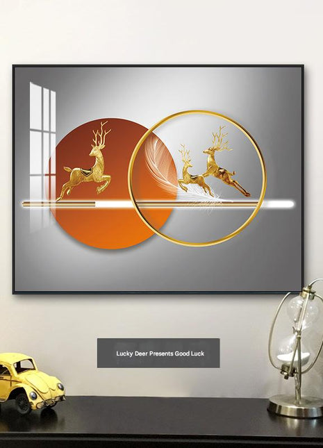 Modern minimalist luxury decorative painting for electrical meter boxes, no-drill distribution box wall art, restaurant low-voltage box cover, switch box mural Decorative Painting Electric Meter Box Socket Cover - Black Double-Layered Border G