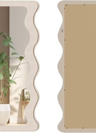 Asymmetric Acrylic Self-Adhesive Wall Mirror - Modern Frameless Design, Suitable for Bathroom, Bedroom, and Living room