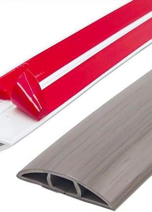 Flexible Self-Adhesive PVC Floor Cord Protector Channel - Insulating Cable Management