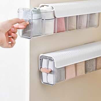 Wardrobe Underwear Box Storage Drawer-type Wall-mounted Drawer Divider Box Dormitory Body-fitting Clothes Storage Artifact