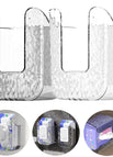 Glacier pattern pet transparent white