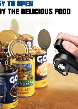 Universal Manual Side Cut Can Opener with Powerful Stainless Steel Handle