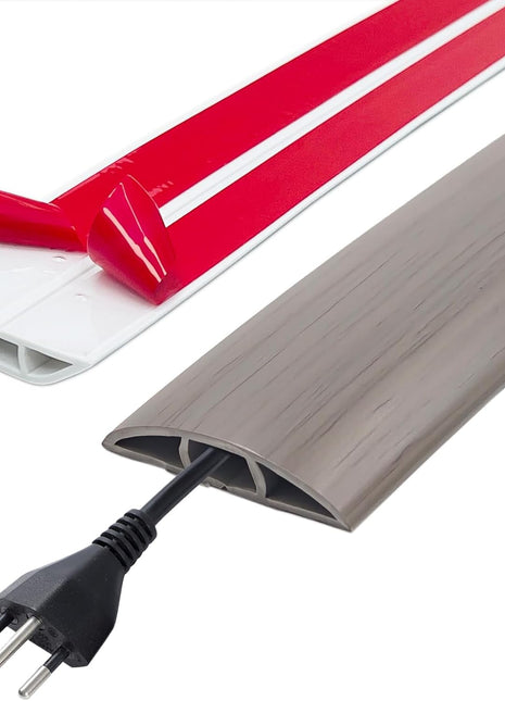 Flexible Self-Adhesive PVC Floor Cord Protector Channel - Insulating Cable Management