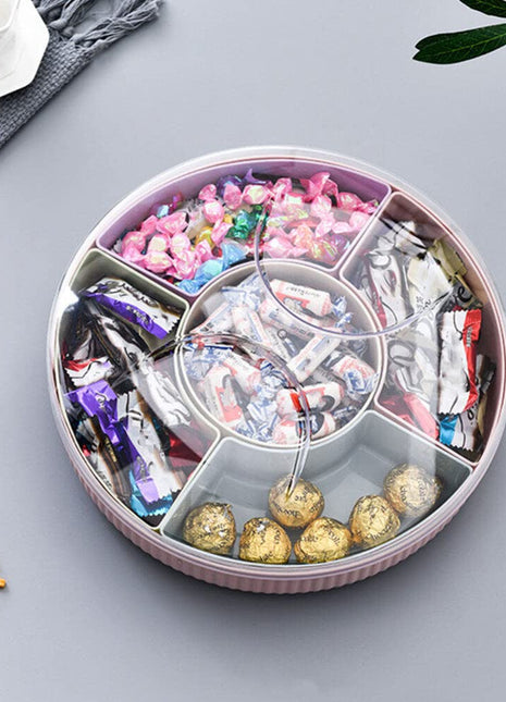 Wedding High-End Vacuum-Pressed Fruit Tray for Home Use in the Living Room Coffee Table, New Year Candy Box, Snack Display, Dried Fruit Storage Box