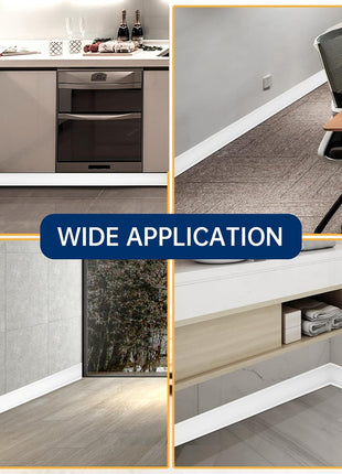 Flexible Self-Adhesive PVC Skirting Board - Waterproof Wall Edge Trim