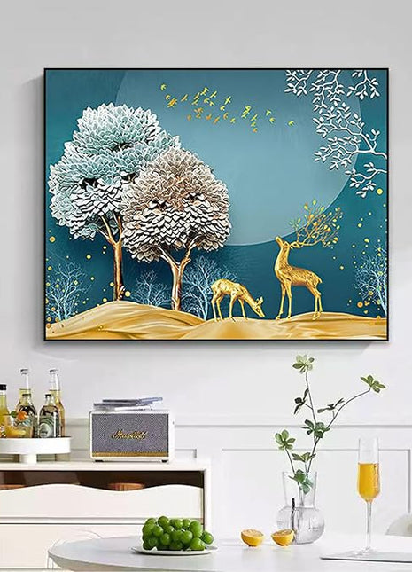 Modern minimalist luxury decorative painting for electrical meter boxes, no-drill distribution box wall art, restaurant low-voltage box cover, switch box mural Decorative Painting Electric Meter Box Socket Cover - Black Double-Layered Border F