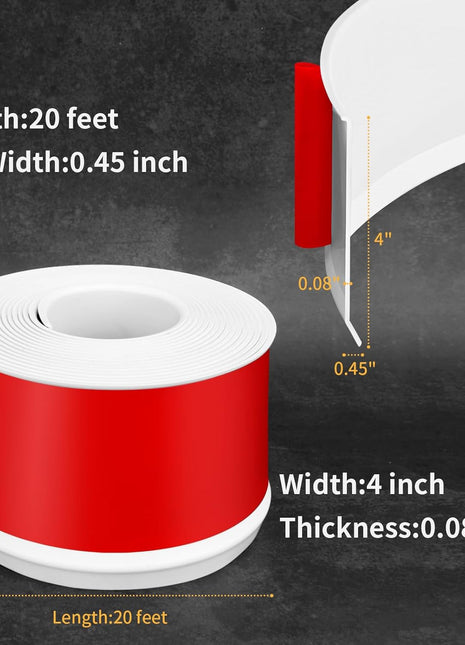 Flexible Self-Adhesive PVC Skirting Board - Waterproof Wall Edge Trim