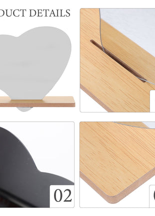 Irregular Makeup Mirror - Modern Decorative Vanity Mirror with Curved Surface, No Frame Needed, Lightweight & Portable for Home, Salon, Photo Shoots - Compatible with Wooden Tables - Durable Plastic Construction, Home Decoration