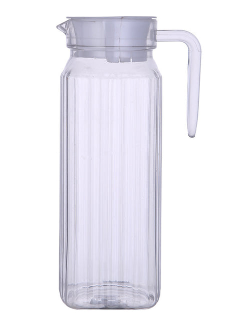 Transparent PC Plastic Pitcher Jug for Cold Water, Juice, & Iced Tea