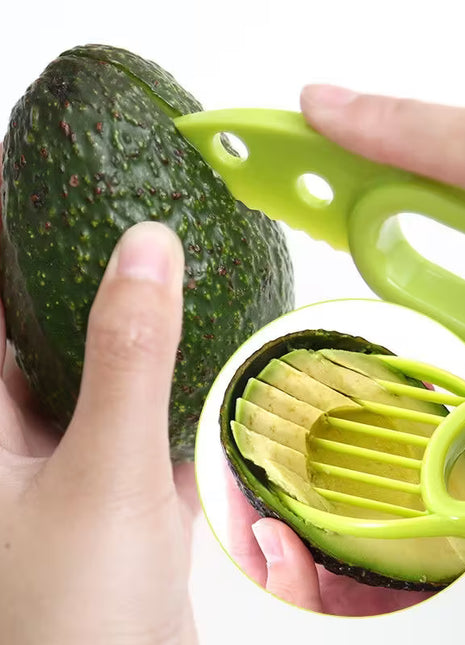Smart 3-in-1 Avocado Tool: Slicer, Pitter, and Scoop for Fruit Prep