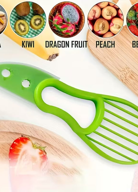 Smart 3-in-1 Avocado Tool: Slicer, Pitter, and Scoop for Fruit Prep