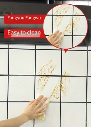 Transparent Heat-Resistant Kitchen Wall Protector Film, Self-Adhesive Waterproof Anti-Oil Sticker