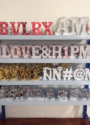 Decorative LED Alphabet Letter Lights for Weddings, Birthdays, Parties, Nightlight