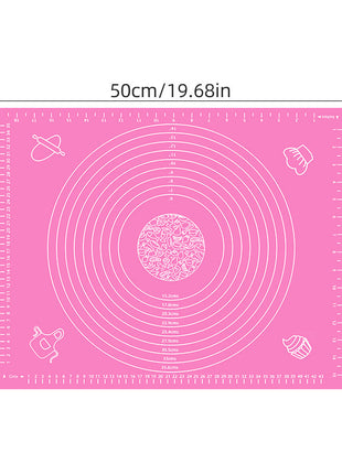 Large Non-Stick Silicone EVA Kneading Baking Mat with Measurement Scales