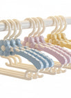 Qingshan blue children's clothes hanger seamless anti-shoulder corner