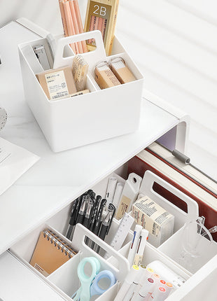 Miscellaneous Basket Desktop Storage Box Compartment Portable Storage Box Art Student Brush Tool Box Student Stationery Organization Box