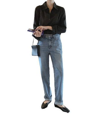 Elegant Chiffon Oversized Blouse Plus Size Long Sleeve Spring Shirt