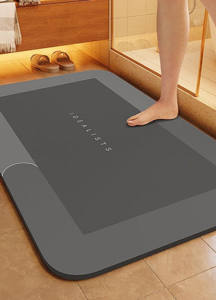 New Diatom Mud Absorbent Mat Bathroom Floor Mat Bathroom Door Non-slip Quick-drying Foot Mat Entry Door Ma