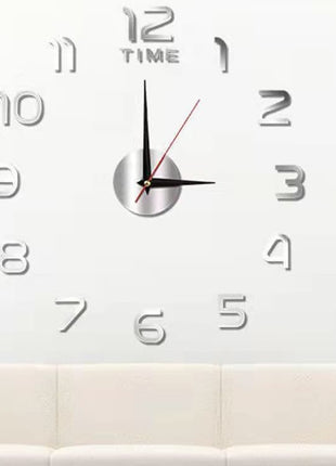 DIY Creative Silent Wall Clock - Modern No-Drill Home Office Decor