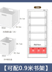 Can be equipped with 0.9m bookshelves [1 square high box + 2 medium square boxes]