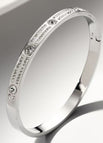 52-d-4 steel color diamond bracelet