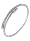 Steel color steel wire bracelet
