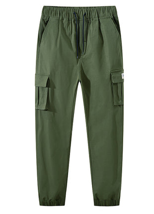 Hot-selling Casual Pants Men's American-style Hip-hop Multi-pocket Overalls Spring and Summer Thin Leg-toe Cropped Pants Men's