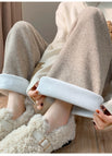 Oatmeal color (plus velvet) / One size fits all( 40-72.5kg )