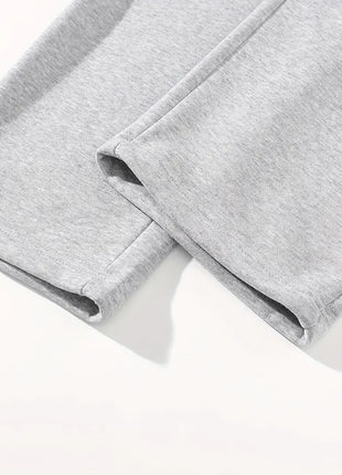 2025 Spring New Cargo Pants 2-Pack Youth Jogger Pants Cropped Pants Solid Color Loose Multi-Pocket Pants