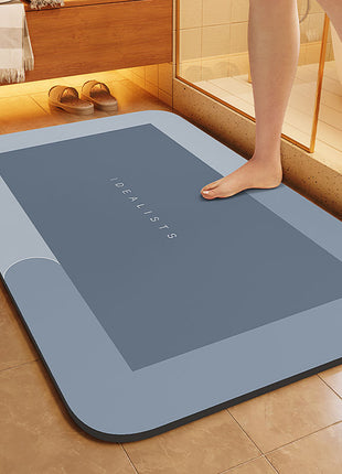 New Diatom Mud Absorbent Mat Bathroom Floor Mat Bathroom Door Non-slip Quick-drying Foot Mat Entry Door Ma