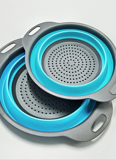 Multifunctional Retractable Silicone Kitchen Sink Colander Basket for Fruits & Veggies