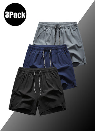 3 summer men's sports shorts 3-point pants quick-drying running fitness shorts