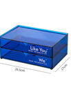 Large double drawer (blue)