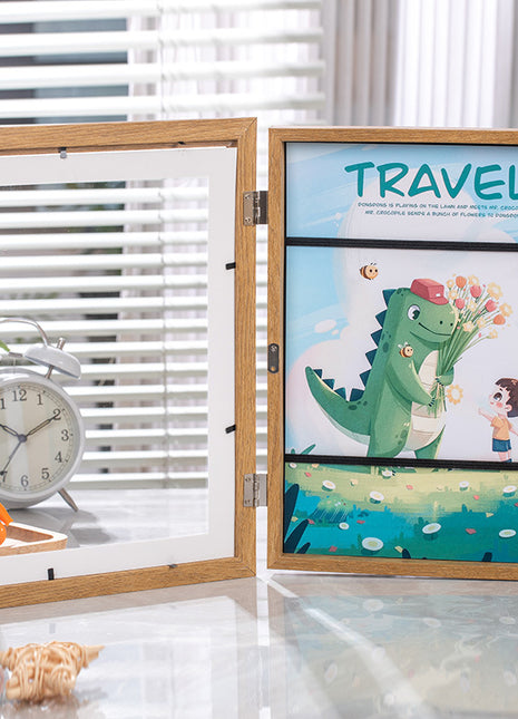 Magnetic Flip Kids Art Frame: Showcase Storage for Children's Creative Masterpieces
