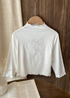 Isk white embroidery