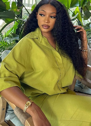 Stylish Plus Size Women's Summer Cardigan & Wide Leg Pants Set